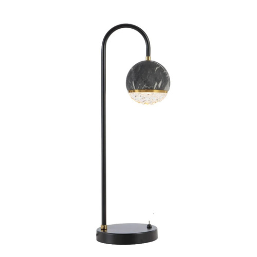 ONETA TABLE LAMP 6wG9 D:xxx H:155 BLACK MATT/BLACK MARBLE LOOK