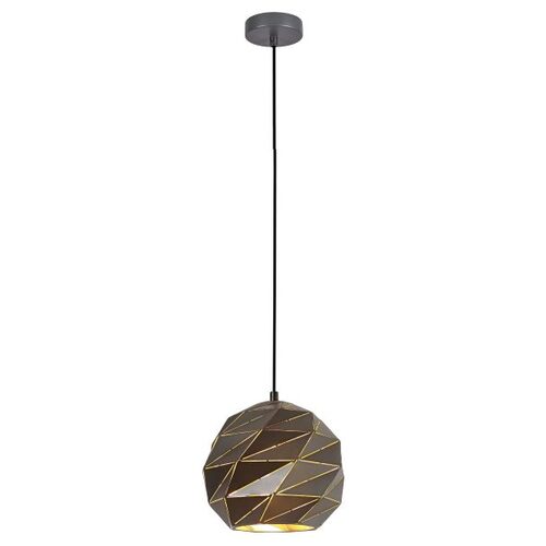 PENDANT ES 60W Matte Grey Dome Sml Iron OD220mm x H3215mm