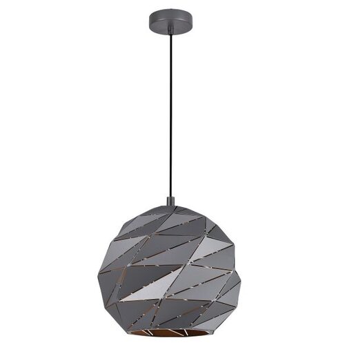 PENDANT ES 60W Matte Grey Dome Lrg Iron OD320mm x H3215mm