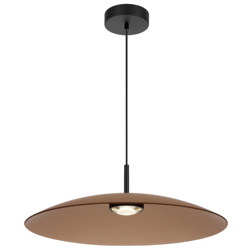 ORILLA PENDANT 2x6wLED nonDIM 3000K D:600  cab.2m BLACK MATT/ BROWN