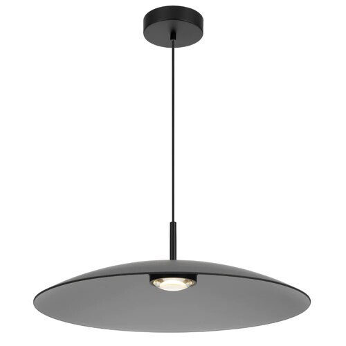 ORILLA PENDANT 2x6wLED nonDIM 3000K D:600  cab.2m BLACK MATT/ SMOKE