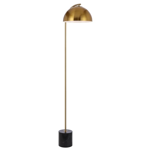 ORTEZ FLOOR LAMP 25wE27max L:400 W:150 H:1500 cable2.0 foot swt BLACK MARBLE/ANT GOLD