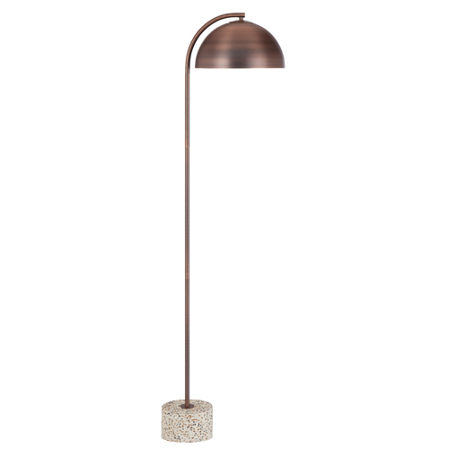 ORTEZ FLOOR LAMP 25wE27max L:400 W:180 H:1500 cable2.0 foot WHITE TERRAZZO / BRONZE