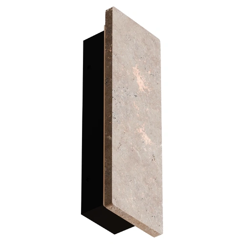 Orville Backlit Travertine 600mm Wall Light 16W LED Tri color Non Dimmable IP65