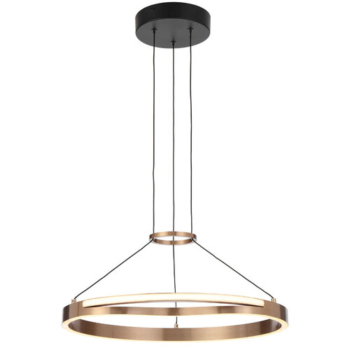 OSTROM 50CM PENDANT 30wLED 3000K DIM D500 CAB 2m 1220Lm COFFEE GOLD