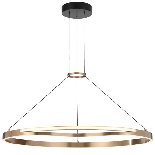 OSTROM 80CM PENDANT 42wLED 3000K DIM D800 CAB 2m 1890Lm COFFEE GOLD