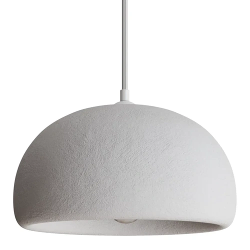 Passerine Dome Polymer Resin E27 Pendant Ø310mm White 3M Drop IP20