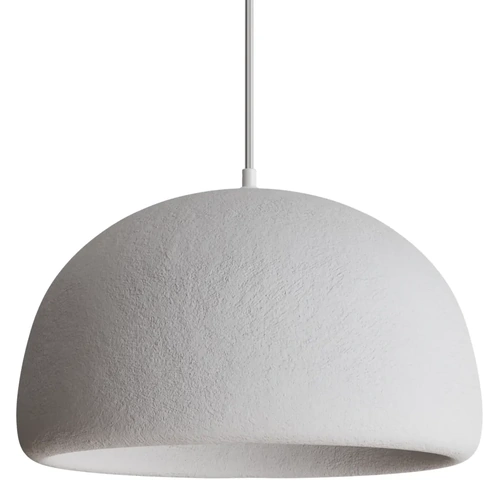 Passerine Dome Polymer Resin E27 Pendant Ø430mm White 3M Drop IP20