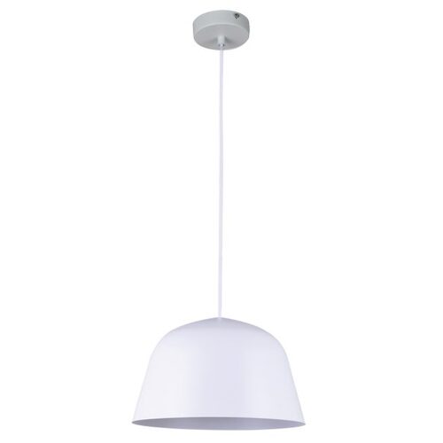 PENDANT ES Matt Wh ANGLED DOME OD250mm