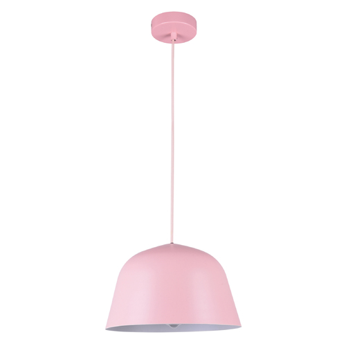 PENDANT ES Matt Pink ANGLED DOME OD250mm