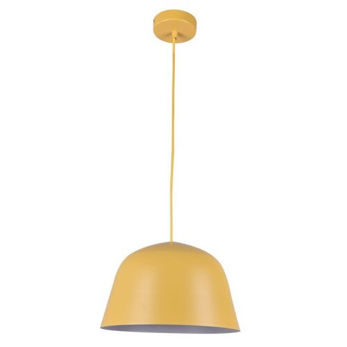 PENDANT ES Matt Yellow ANGLED DOME OD250mm