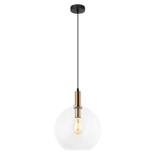 PENDANT ES 40W Clear Wine Glass Extn Bronze Highlight