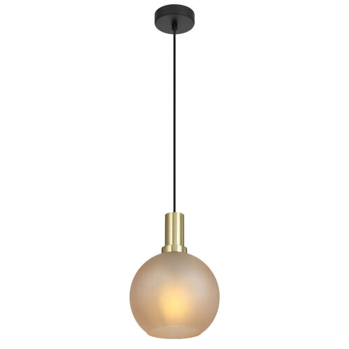 PATINO 20 PENDANT 25wE27max D:200 CAB:2m BLACK MATT/ GOLD/ AMBER