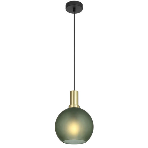PATINO 20 PENDANT 25wE27max D:200 CAB:2m BLACK MATT/ GOLD/ GREEN