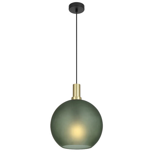 PATINO 30 PENDANT 25wE27max D:300 CAB:2m BLACK MATT/ GOLD/ GREEN