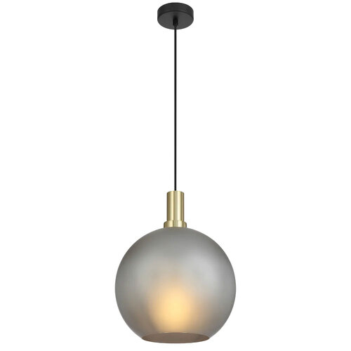 PATINO 30 PENDANT 25wE27max D:300 CAB:2m BLACK MATT/ GOLD/ GREY SMOKE