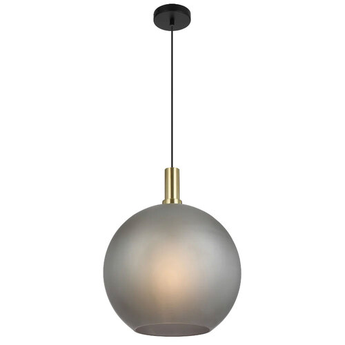 PATINO 40 PENDANT 25wE27max D:400 CAB:2m BLACK MATT/ GOLD/ GREY SMOKE