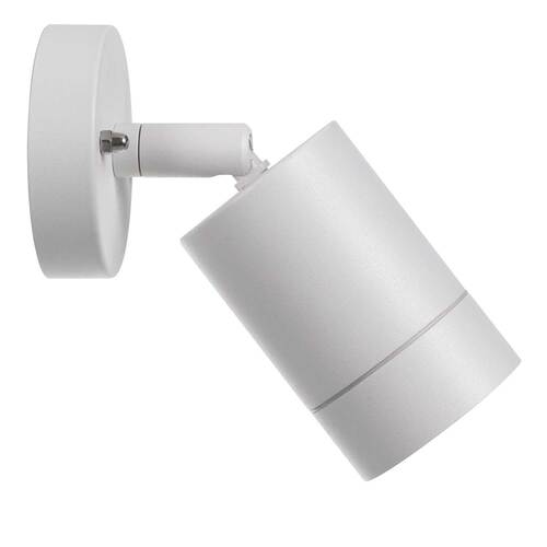 PEAK EXT WALL LAMP 6wGU10max D:60 H:90 - GLOBE NOT INCLUDED WHITE IP54