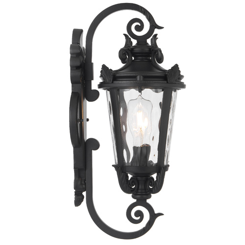 PEDRAL EXTERIOR WALL BRACKET 25wE27max P:280 W:230 H:540 IP44 - BLACK / CLEAR WATER