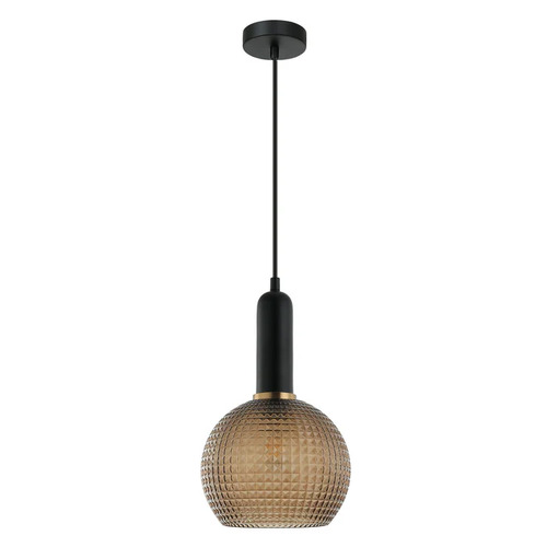 PENDANT ES OD200mm H320mm Wine Glass Amber Segmented Glass