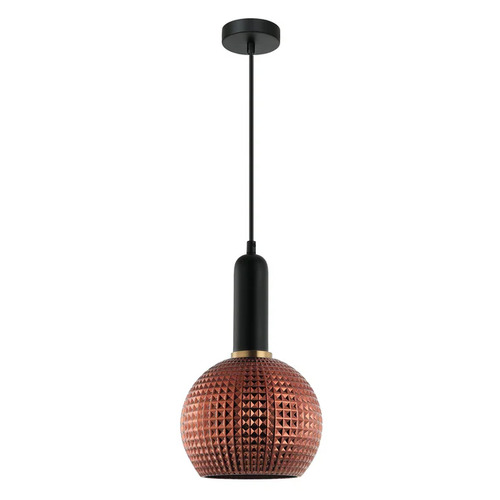 PENDANT ES OD200mm H320mm Wine Glass Copper Segmented Glass