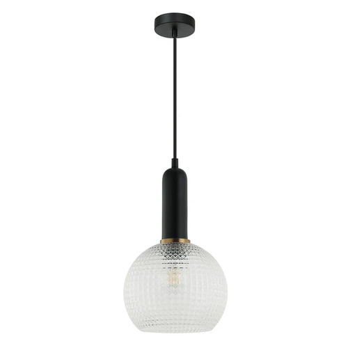 PENDANT ES OD200mm H320mm Wine Glass Clear Segmented Glass