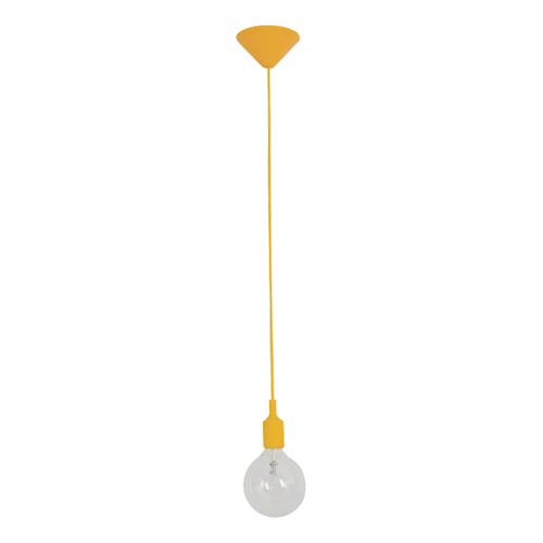 PENDANT ES 60W YELLOW SUSPENSION (no lamp) OD45mm x H95mm 2m cable WTY 1YR