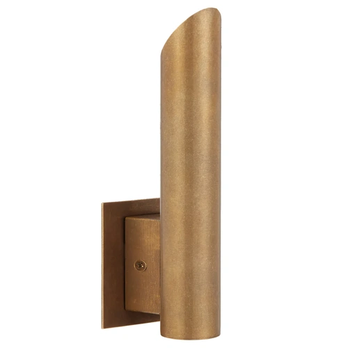 PENROS BRASS EXTERIOR 3wLED 3000K 45d IP65 L65 W38 H205 295Lm NATURAL BRASS