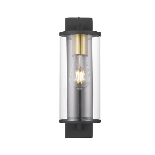 PEROVA EXTERIOR WALL BRACKET 25wE27max D:134 H:400 P:192 BLACK/CLEAR IP43