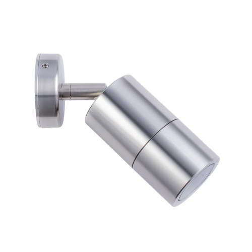 PILLAR S/ADJ GU10 SS316 IP65 RND B/Plate