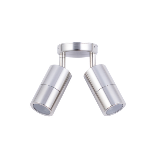 PILLAR D/ADJ GU10 SS316 IP65 RND B/Plate