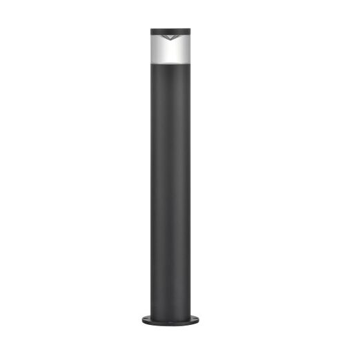 BOLLARD GU10 RND Blk IP54 H445mm Low Glare