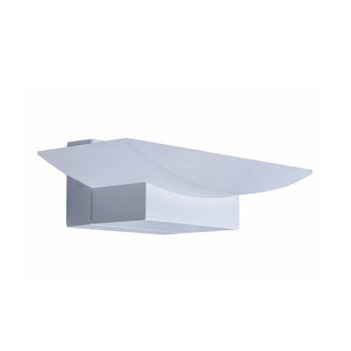 WALL Int City S/M 6W CURVED Uplight Matt Wh 3K FR Glass 660 Lm