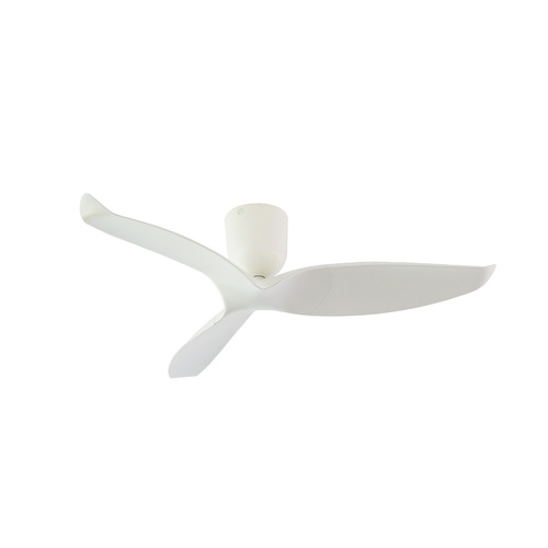 Aeratron AE+3 Three Blade 60" White Canopy - Woodgrain Light DC Ceiling Fan, light adaptable with remote control