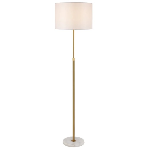 PLACIN FLOOR LAMP 25wE27max H:1600max D:400 foot switch WHITE MARBLE/ANT GOLD/IVORY