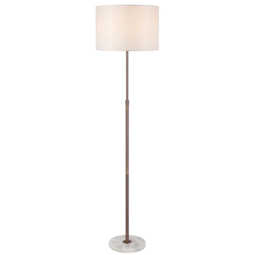 PLACIN FLOOR LAMP 25wE27max H:1600max D:400 foot switch WHITE MARBLE / BRONZE / IVORY
