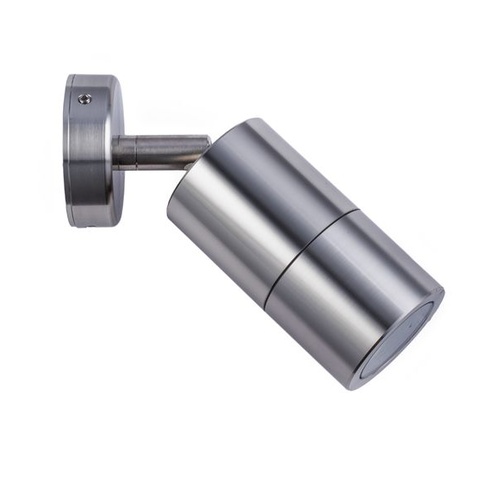 PILLAR S/ADJ 12V MR16 Titanium IP65 RND B/Plate