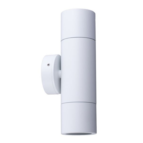 PILLAR Up/Dn 12V MR16 Wh IP65 RND B/Plate