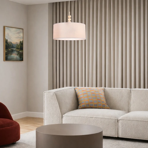 POETIX 50 PENDANT 3x25wE27max D500 H450 cab.2M GLOSSY BEIGE 9001 /IVORY