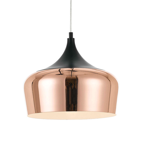 POLK 30 PENDANT 25wE27max.  D:300 H:270 COPPER with BLACK