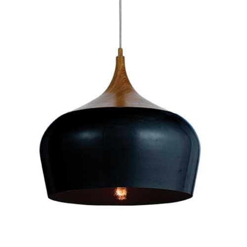 POLK 30 PENDANT 25wE27 max  D:300 H:270 OAK with BLACK