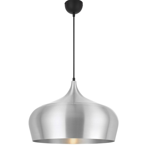 POLK 45 PENDANT 25wE27max D450 H380 + 1.5 TEX ALUMINIUM BRUSHED (BLACK)