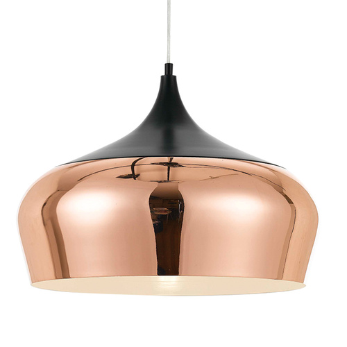 POLK 46 PENDANT 25wE27max.  D:460 H:380 COPPER with BLACK