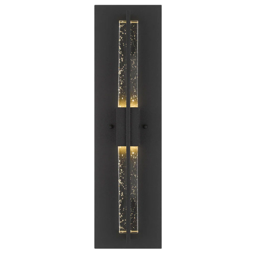 PRADA EXTERIOR WALL LIGHT 10wLED 3000K L140 P80 H510 IP44 BLACK SAND/ SEED GLASS