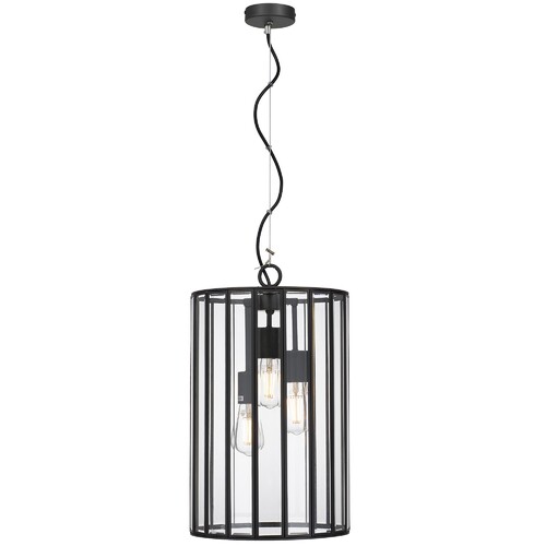 PRATT 30 PENDANT 3x25wE27max D:300 H:400 BLACK