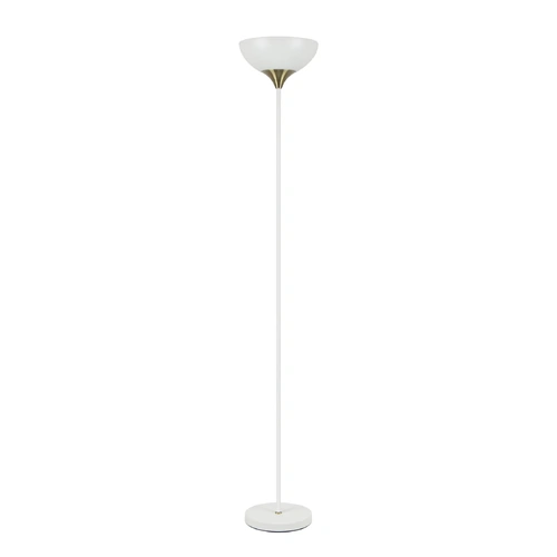 FLOOR ES Matt WH Iron Shade & Rod w/Ant Brass Highlight OD290mm (Shade)