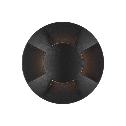 RAKER 24V INGROUND LIGHT 4WAY 3wLED 3000K IP65 cab.1M D62 H100 CO44 18Lm BLACK