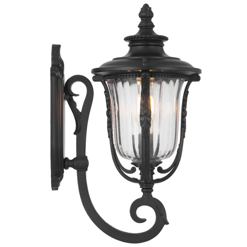 RAMIRO EXTERIOR WALL BRACKET 25wE27max P:280 W:200 H:400 IP44 - BLACK / CLEAR