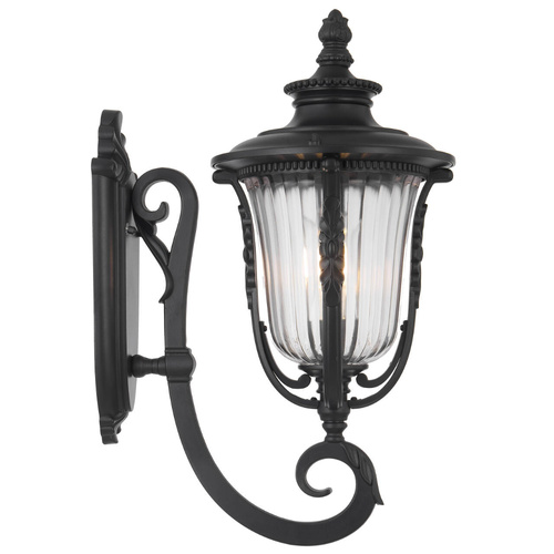 RAMIRO EXTERIOR WALL BRACKET 25wE27max P:350 W:250 H:550 IP44 - BRONZE / CLEAR