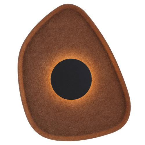 RAXA FELT WALL LIGHT 5wLED NonDIM CRI>90 P:70 L:400 H:310 3000K 42Lm mocha BROWN/ BLACK